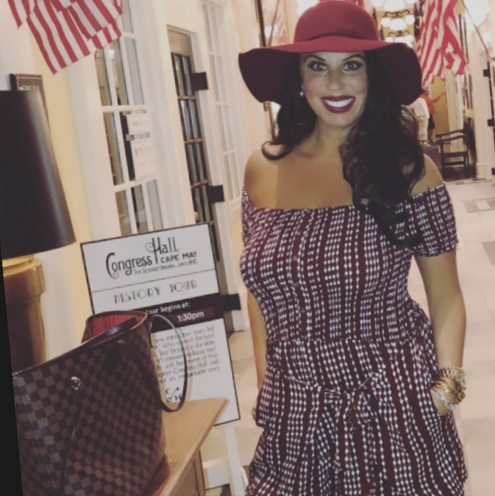 Stylish Off-Shoulder Red and White Dress